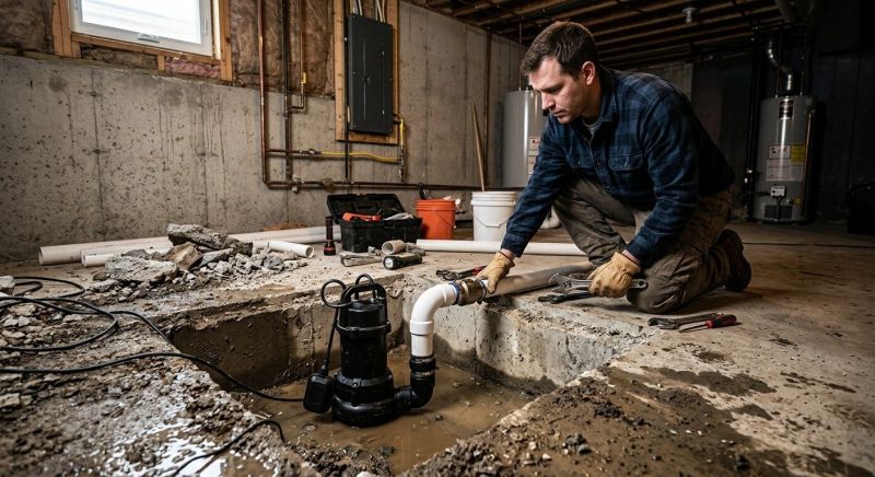 Sump Pump Relocation in Tuscaloosa, AL
