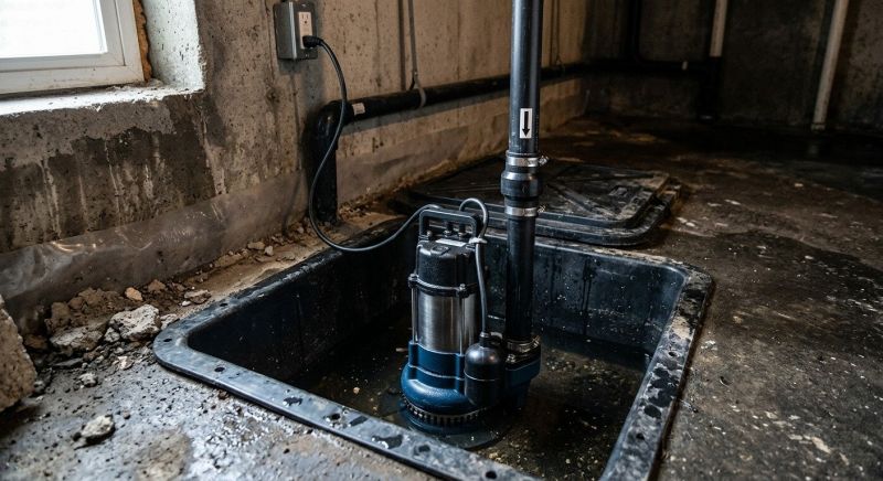 Sump Pump Installation in Manchester, NH