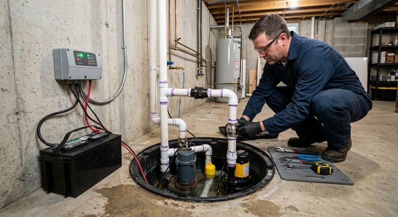 Sump Pump Installation in Warwick, RI