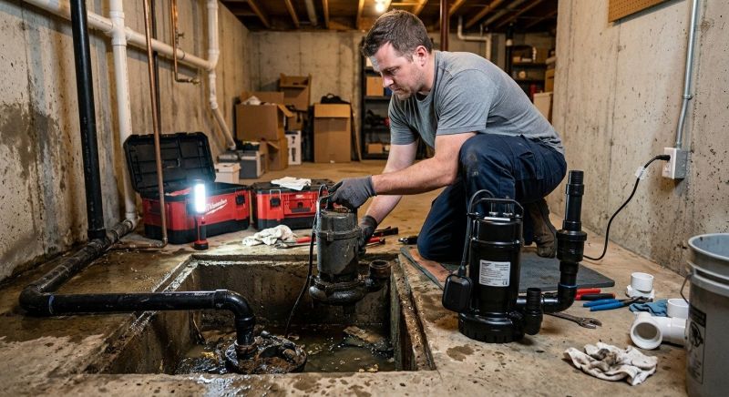 Sump Pump Plumbing in Boston, MA